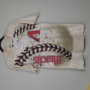 New Liquid Blue Arizona Diamondbacks baseball tie dyed tshirt